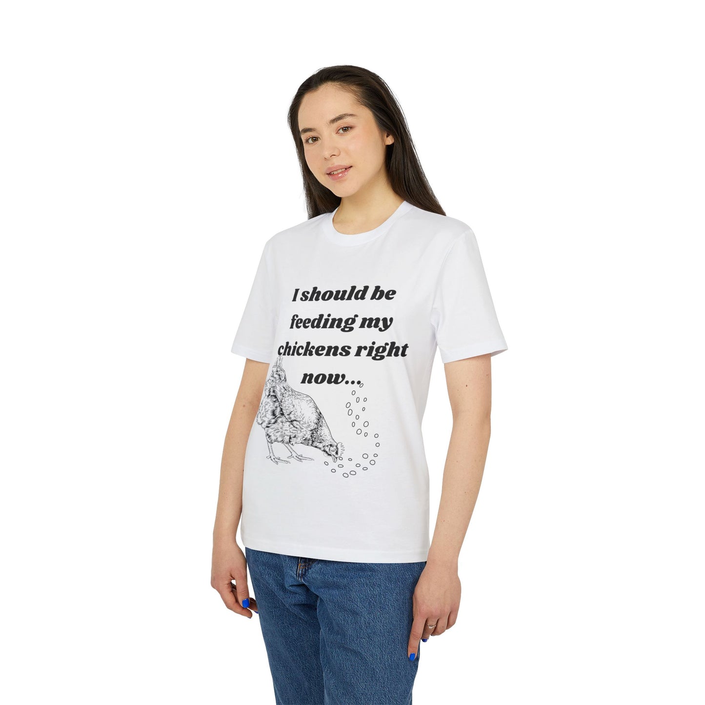 Funny Chicken Care Cozy T-Shirt - I Should Be Feeding My Chickens Right Now